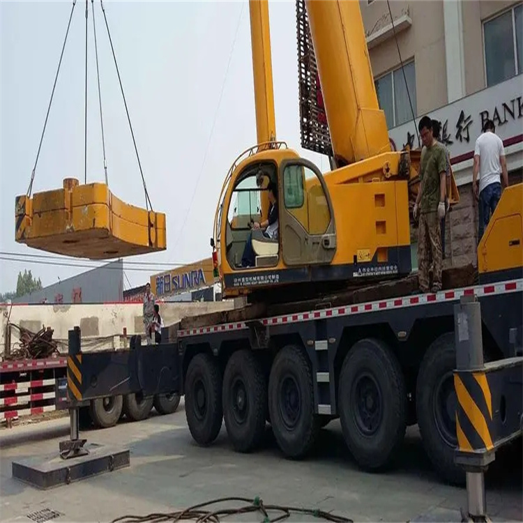 冯坡镇当地吊车出租|机器吊装|75吨|工厂搬迁服务